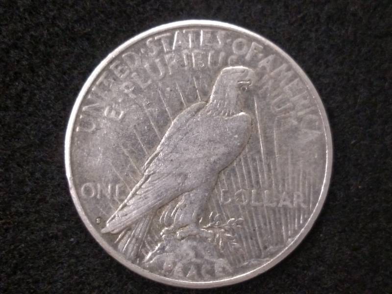 lot 45 image: 1924 S Peace Silver Dollar...
