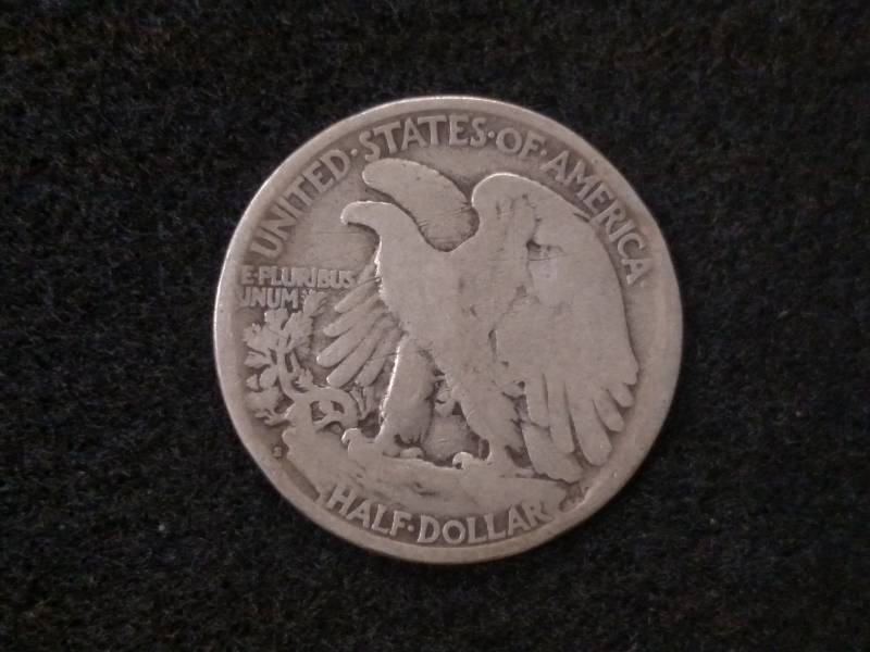 lot 51 image: 1927 S Walking Liberty Silver Half ...