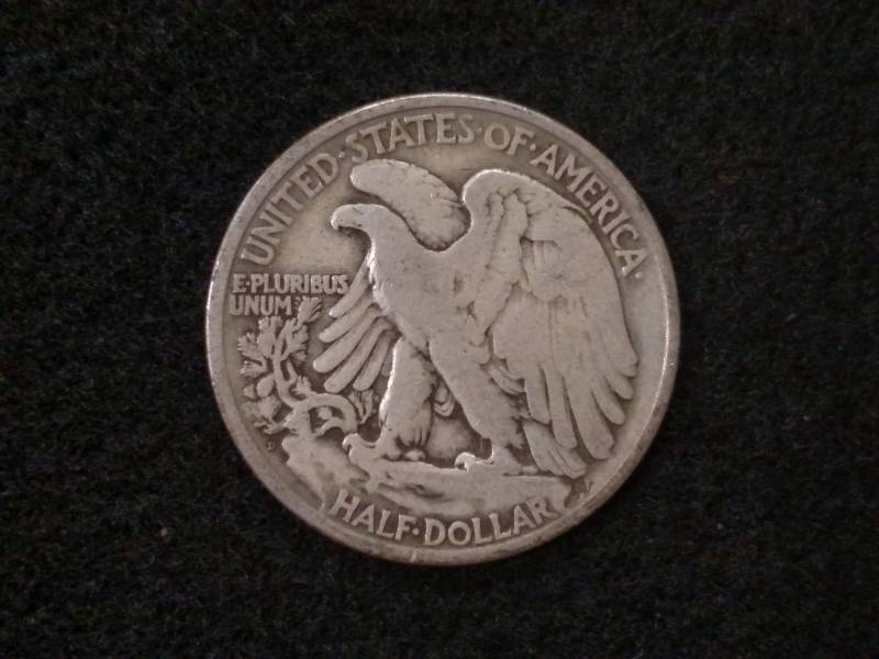 lot 52 image: 1929 D Walking Liberty Silver Half ...