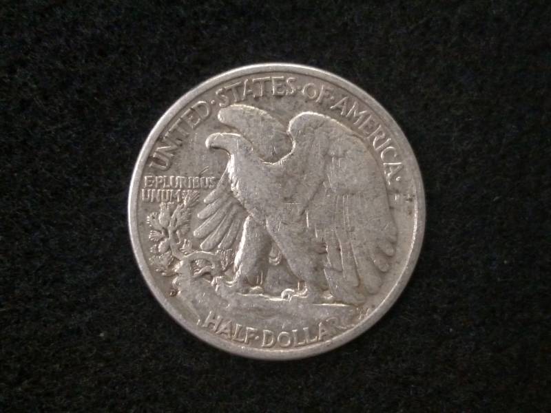 lot 58 image: 1936 D Walking Liberty Silver Half ...