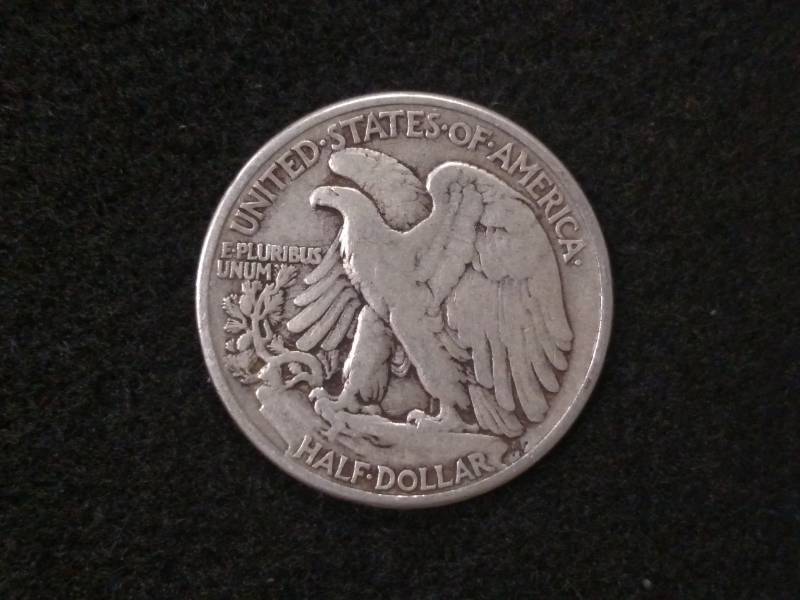 lot 75 image: 1944 Walking Liberty Silver Half Do...