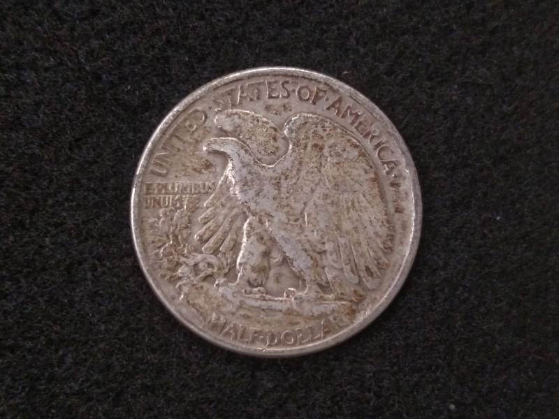 lot 78 image: 1945 Walking Liberty Silver Half Do...