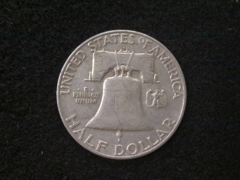 lot 91 image: 1953 D Franklin Silver Half Dollar...