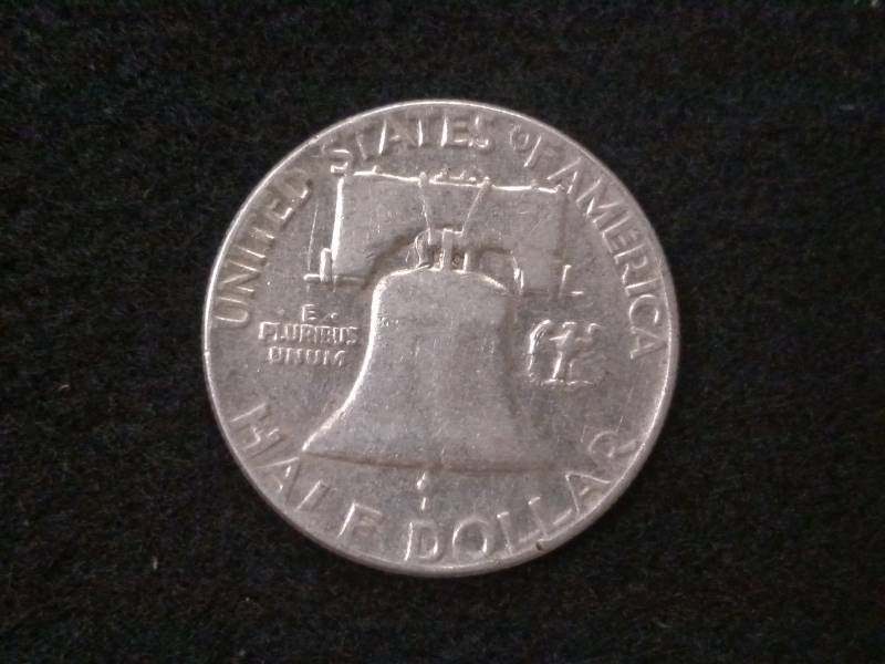 lot 92 image: 1954 Franklin Silver Half Dollar...