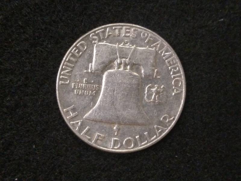 lot 99 image: 1962 D Franklin Silver Half Dollar...
