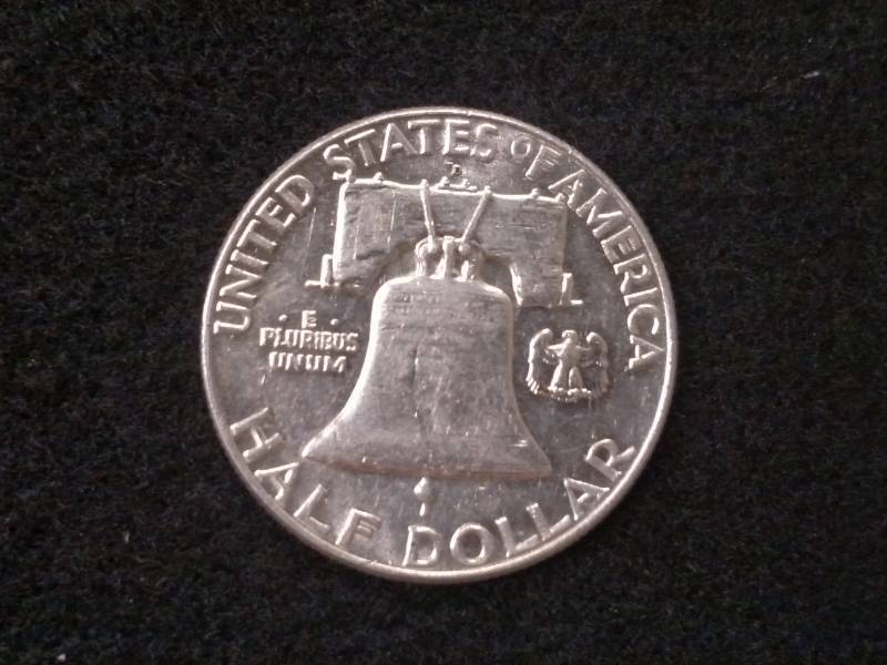 lot 100 image: 1963 D Franklin Silver Half Dollar...