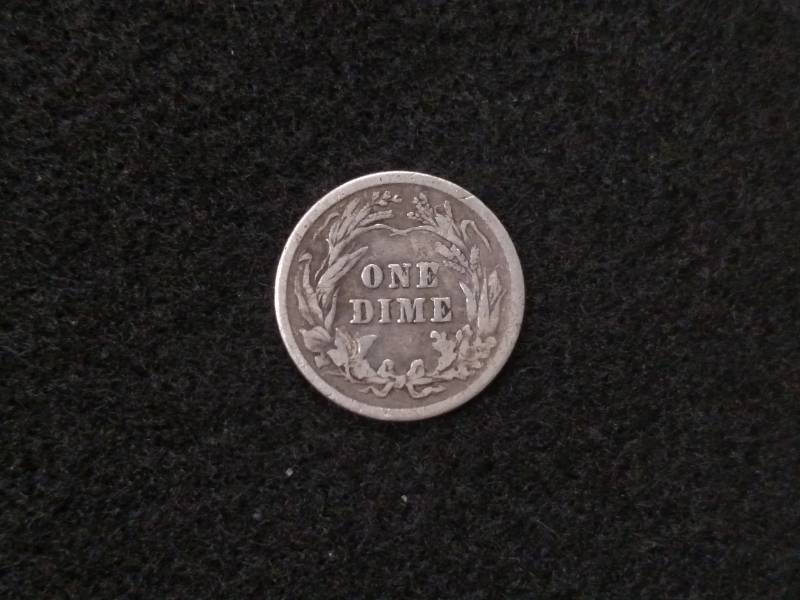 lot 114 image: 1912 Barber Silver Dime...