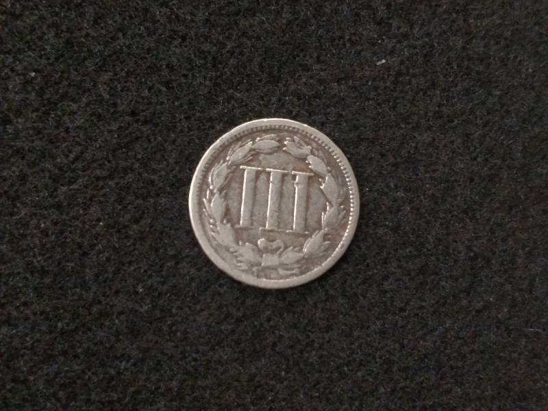 lot 118 image: 1865 3 Cent Nickel...
