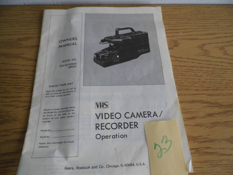 lot 23 image: VHS Video Camera
