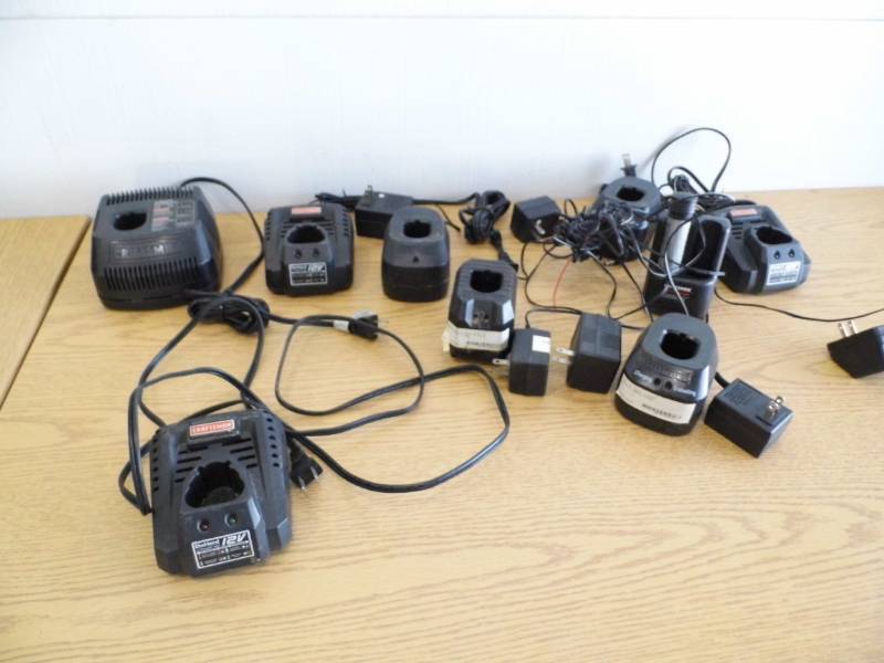 lot 123 image: Assorted Tool Battery Chargers
