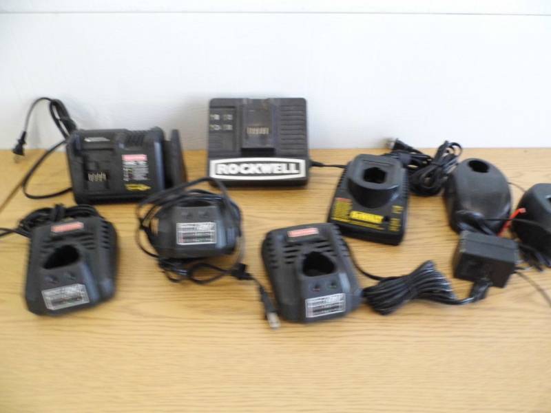 lot 124 image: Assorted Tool Battery Chargers