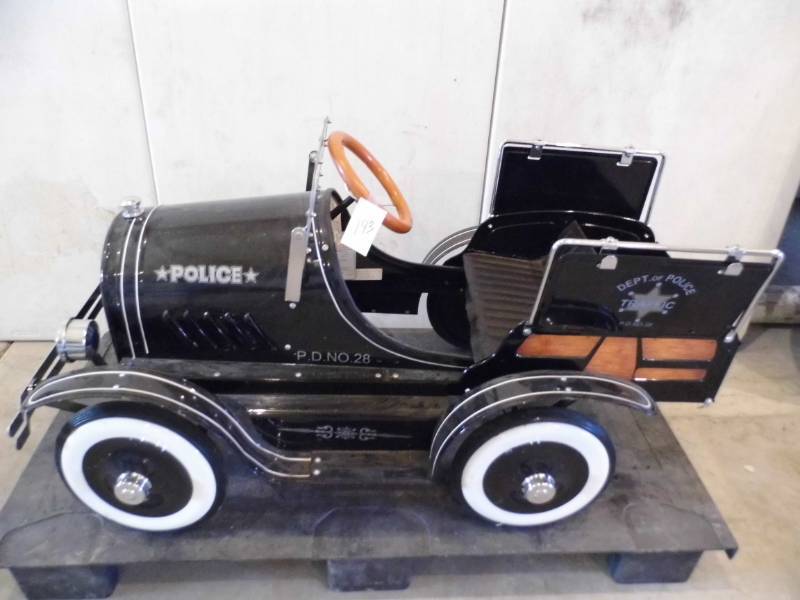 police pedal car