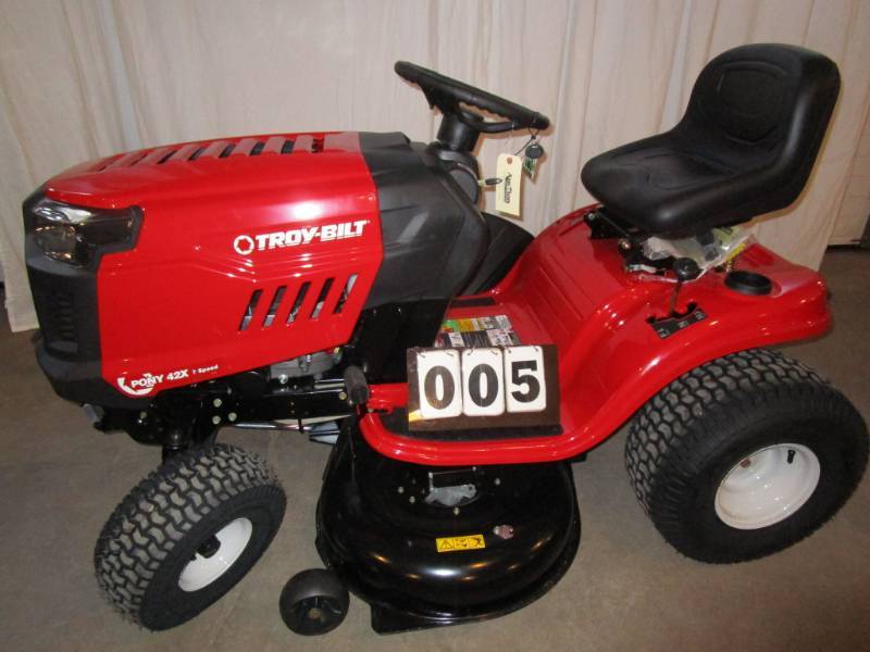 troy bilt pony 7 speed riding lawn mower