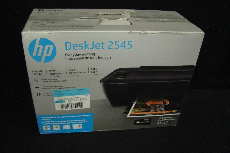 lot 68 image: NEW HP Deskjet 2545 Wireless Printer Copier Scanner 