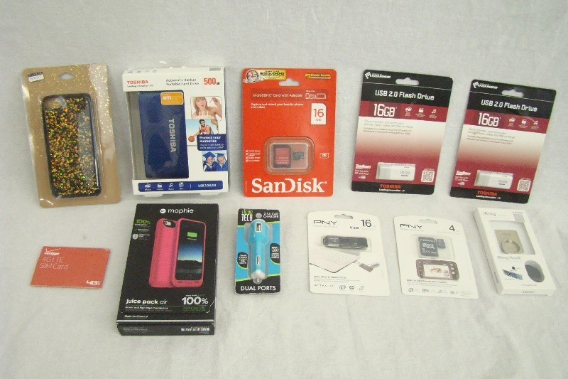 lot 73 image: New In Box Phone Camera and Electronics Accessories
