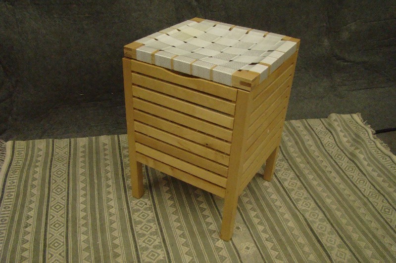 lot 131 image: Wooden Bathroom Storage Box