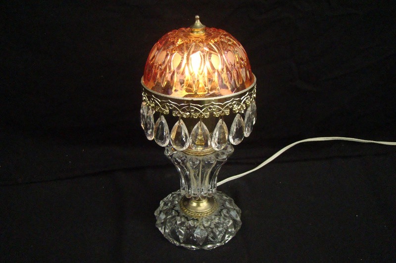 lot 155 image: Crystal Table Lamp
