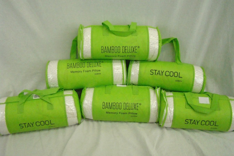 lot 238 image: 6&nbspBamboo Deluxe Memory Foam Pillows