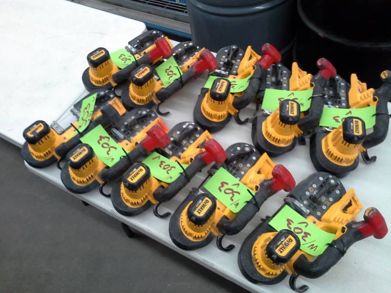 lot 303 image: Set of 10 DeWalt DCS371 Cordless Bandsaws