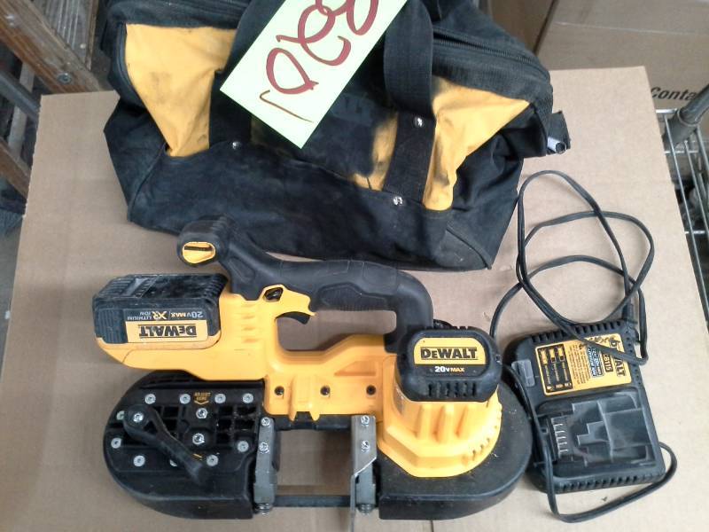 lot 320 image: DeWalt DCS371 Cordless Bandsaw with Tote
