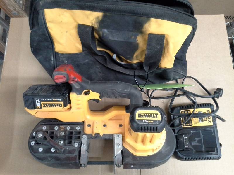 lot 326 image: DeWalt DCS371 Cordless Bandsaw with Tote