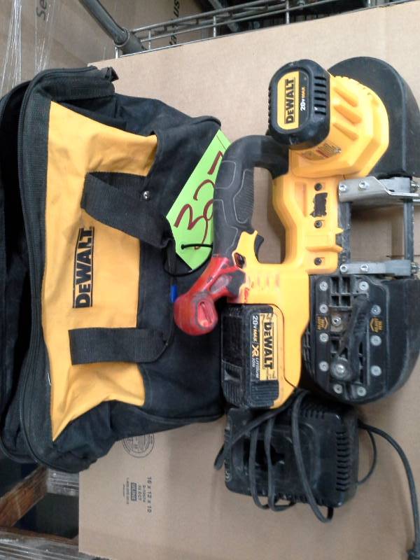 lot 327 image: DeWalt DCS371 Cordless Bandsaw with Tote