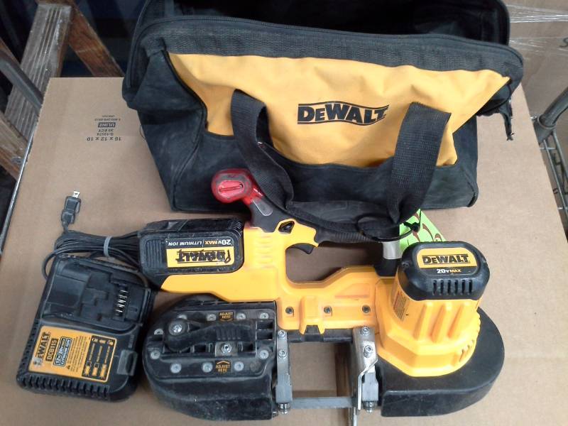 lot 328 image: DeWalt DCS371 Cordless Bandsaw with Tote