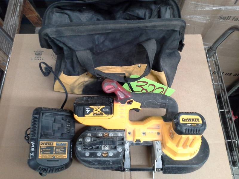 lot 329 image: DeWalt DCS371 Cordless Bandsaw with Tote