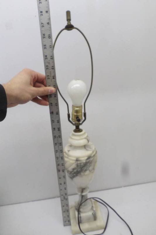 lot 72 image: Marble Lamp