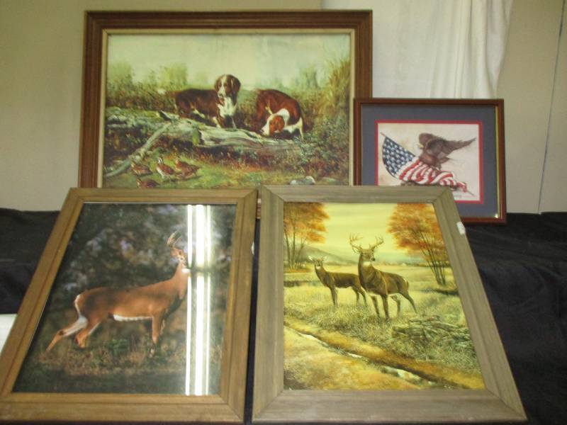 lot 54 image: Nice 36 12 x 27 wildlife pics nice frames