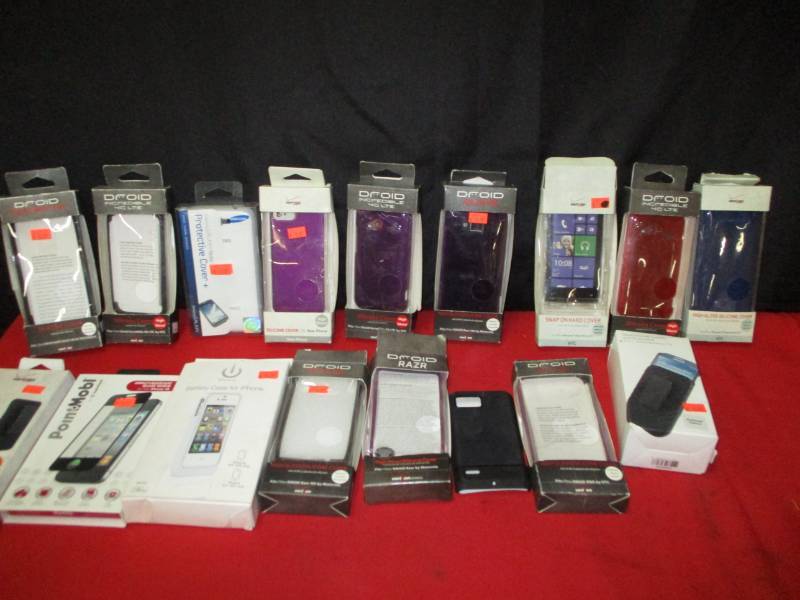 lot 58 image: Varity of phone cases and accessories