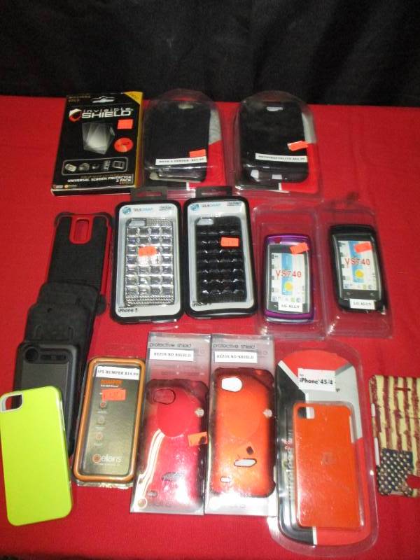 lot 61 image: Varity of phone cases and accessories