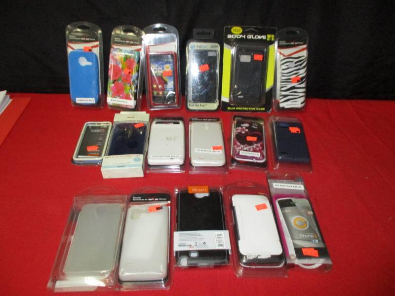 lot 62 image: Varity of phone cases and accessories