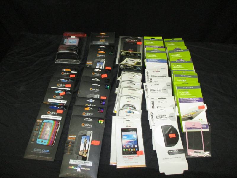 lot 63 image: Varity of phone cases and accessories