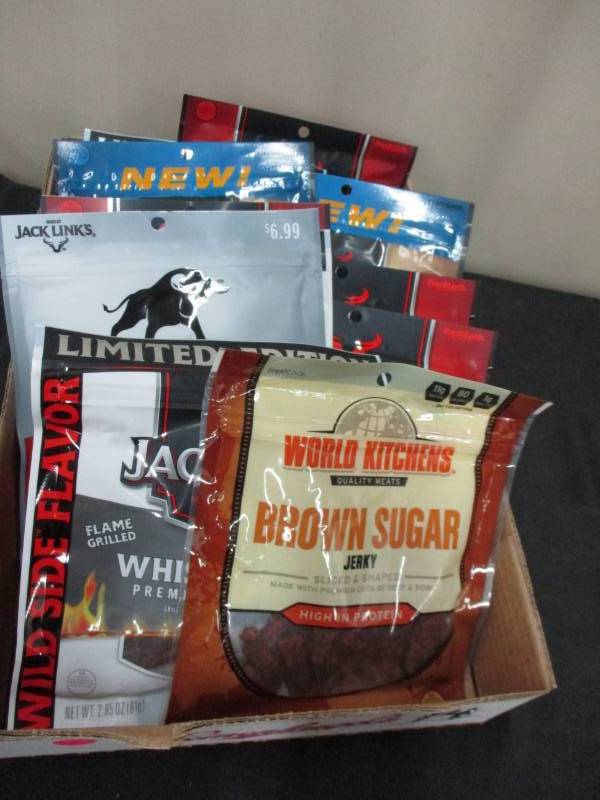 lot 170 image: 12 nice size bags of beef Jerky