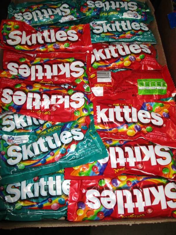 lot 160 image: 40 packs of various skittles