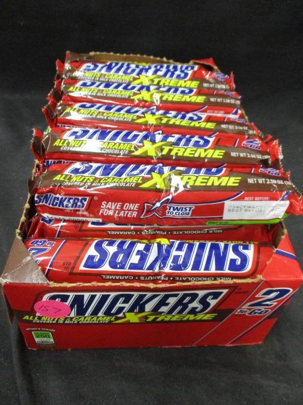 lot 157 image: 29 xtreme size snickers