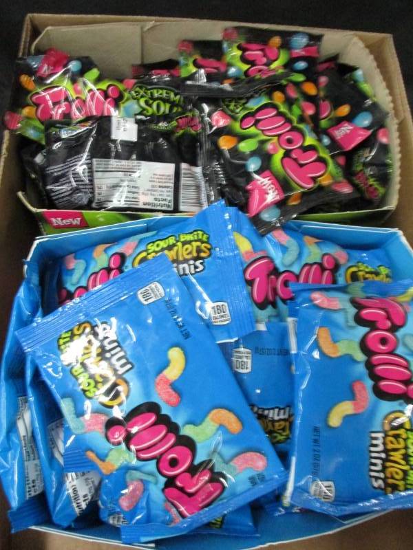 lot 129 image: bags and bags of trolls candies