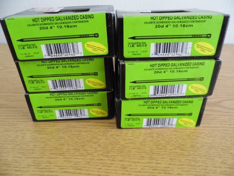lot 21 image: Lot of 6 Grip Rite Hot Dipped Nails