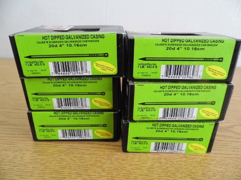 lot 22 image: Lot of 6 Grip Rite Hot Dipped Nails