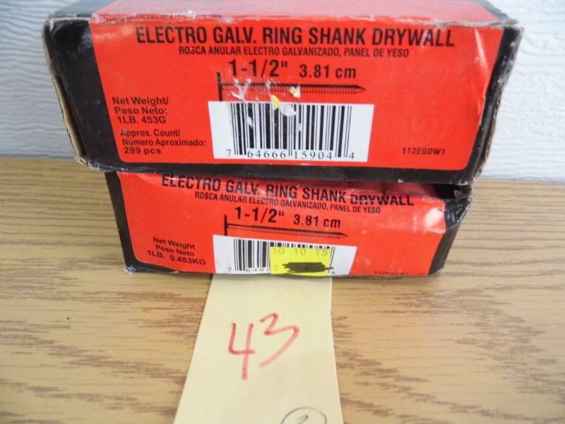 lot 43 image: Lot of 2 Grip Rite Electric Galvanized Nails