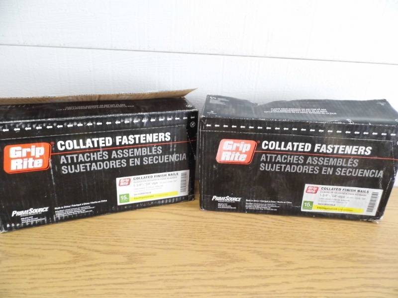 lot 45 image: Lot of 2 Grip Rite Collated Finish Nails
