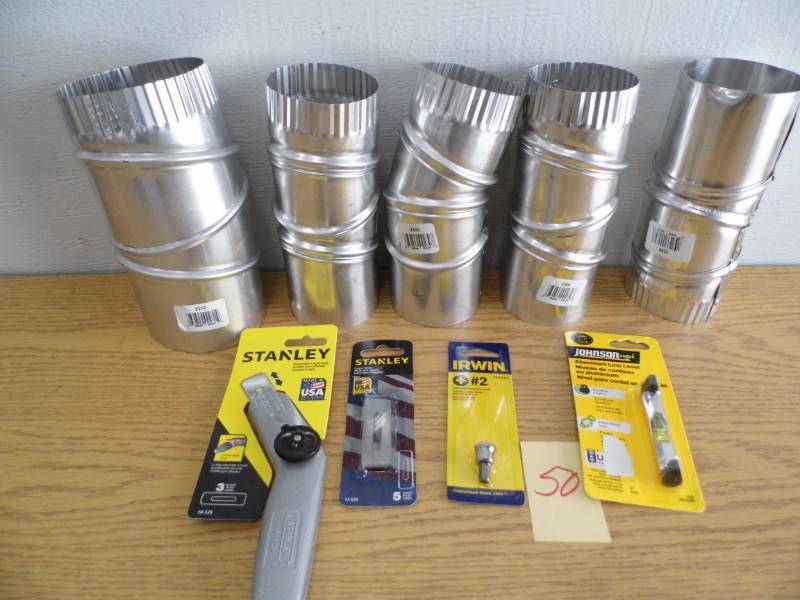 lot 50 image: Lot of Duct Joints - Knive - Blade - Level