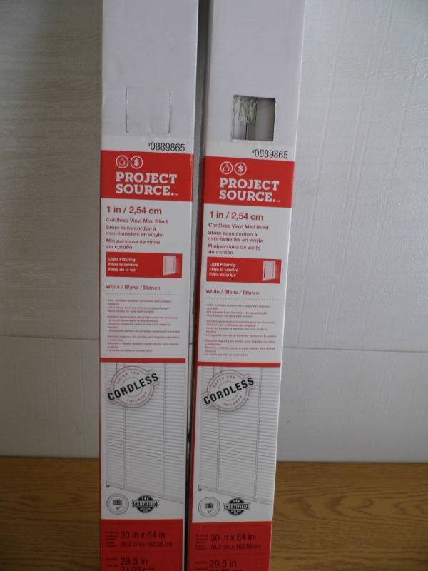 lot 145 image: Lot of 2 New Cordless Mini Blinds