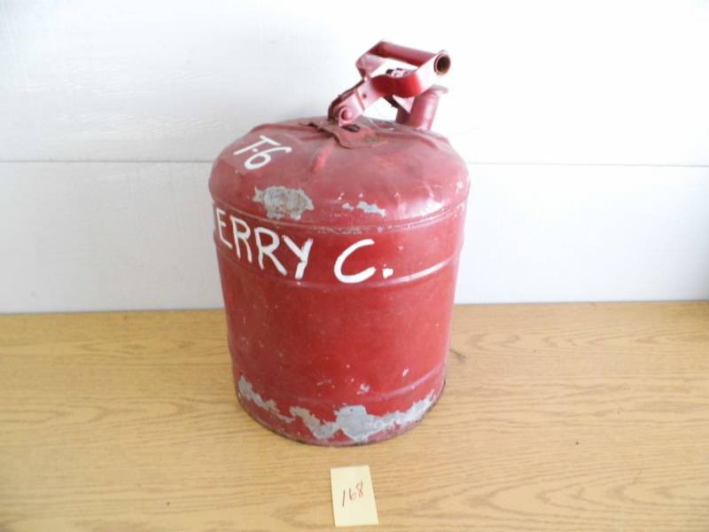 lot 168 image: Vintage Metal Gas Can