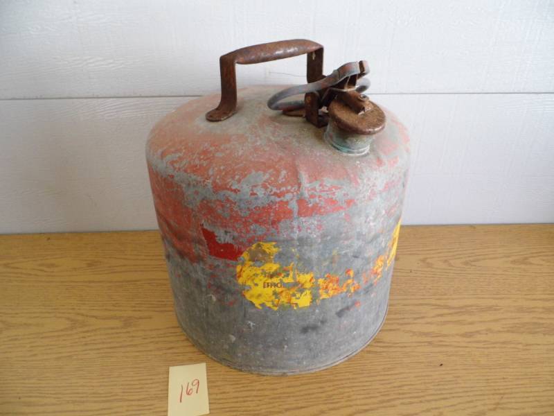 lot 169 image: Vintage Metal Gas Can