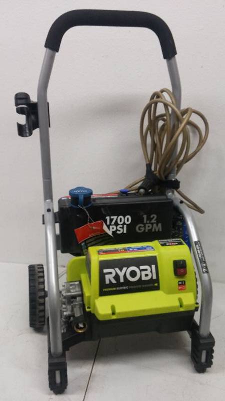 lot 4 image: Ryobi 1700psi Pressure Washer, tested as-working