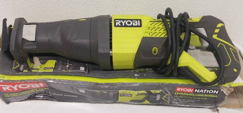 lot 17 image: Ryobi 12amp Veriable Speed Reciprocating Saw, tested as-working