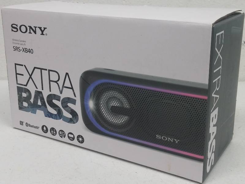 lot 30 image: Sony SRS-XB40 Bluetooth Wireless Speaker, tested as-working, est retail $149.99
