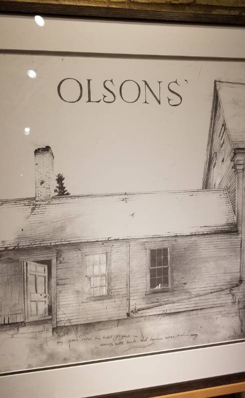 lot 14 image: Olsons Farmstead Architectural Inspired Print from the Brandywine Rive Museum